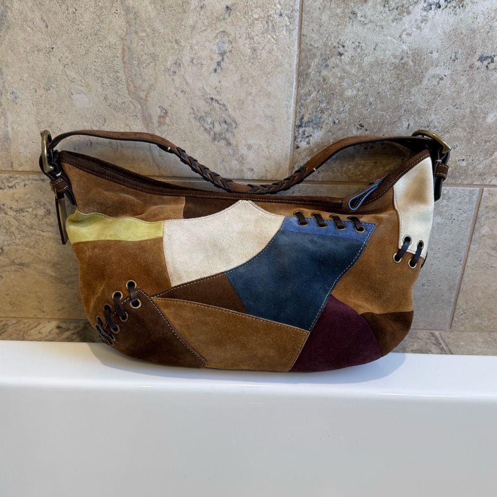 Rare Coach Suede Patchwork Ergo